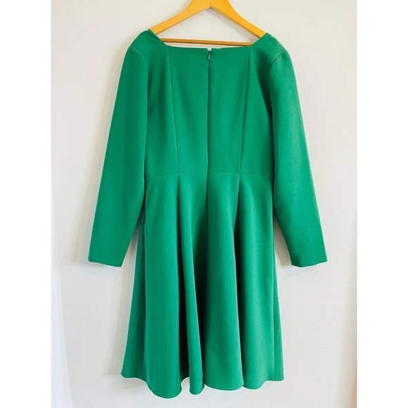 Gal Meets Glam Holly Square Neck Long sleeve Fit and Flare Dress size 12 NWT - Picture 13 of 13